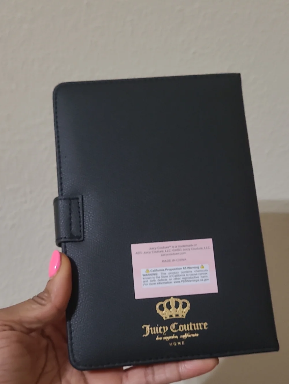 Juicy Couture Black Faux Leather 